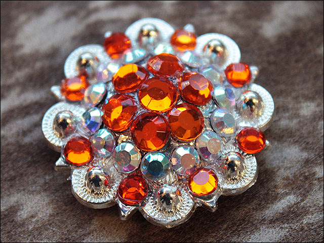 Conchos Berry Vidrio Estrás Artesanal 78HS Bling 1,5" Silla de montar de caballo Tack Western - Imagen 139 de 181