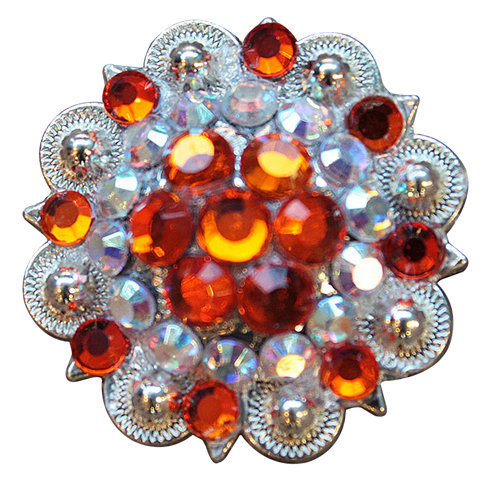 Conchos Berry Vidrio Estrás Artesanal 78HS Bling 1,5" Silla de montar de caballo Tack Western - Imagen 138 de 181