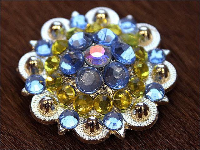 Conchos Berry Vidrio Estrás Artesanal 78HS Bling 1,5" Silla de montar de caballo Tack Western - Imagen 112 de 181