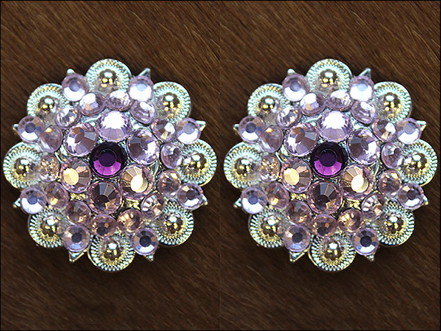 Conchos Berry Vidrio Estrás Artesanal 78HS Bling 1,5" Silla de montar de caballo Tack Western - Imagen 14 de 181