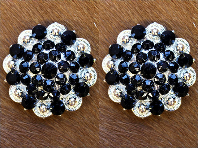 Conchos Berry Vidrio Estrás Artesanal 78HS Bling 1,5" Silla de montar de caballo Tack Western - Imagen 53 de 181