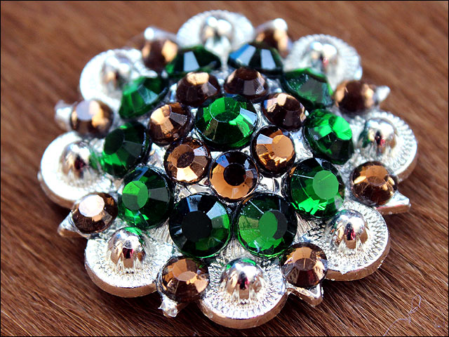 Conchos Berry Vidrio Estrás Artesanal 78HS Bling 1,5" Silla de montar de caballo Tack Western - Imagen 70 de 181