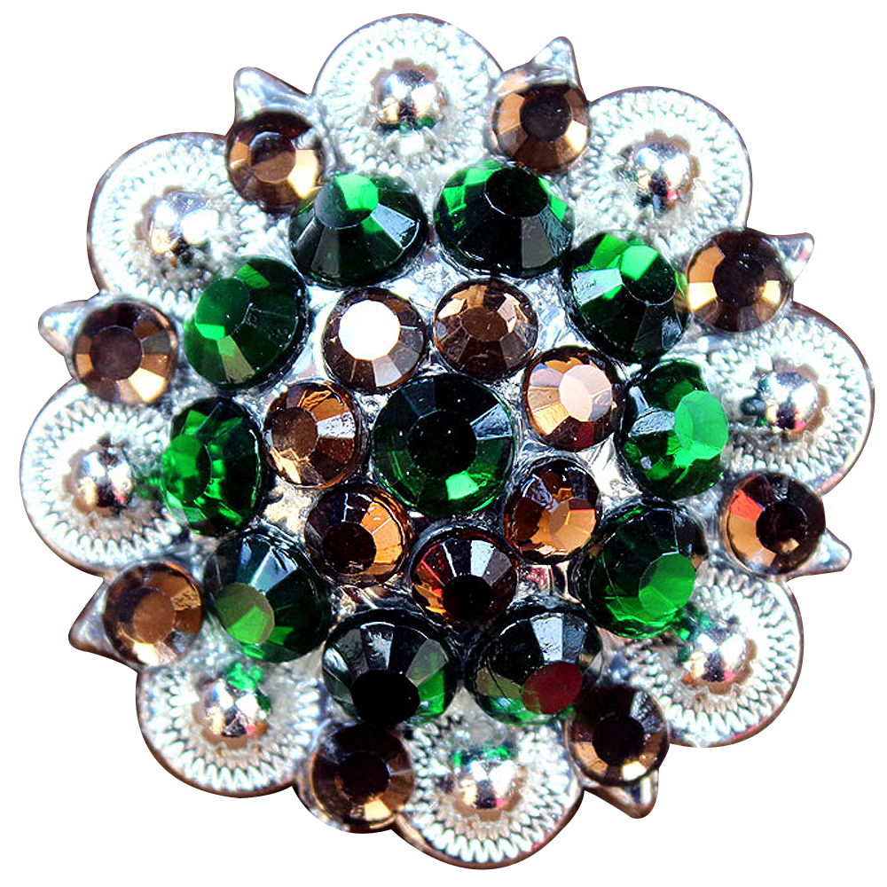 Conchos Berry Vidrio Estrás Artesanal 78HS Bling 1,5" Silla de montar de caballo Tack Western - Imagen 68 de 181