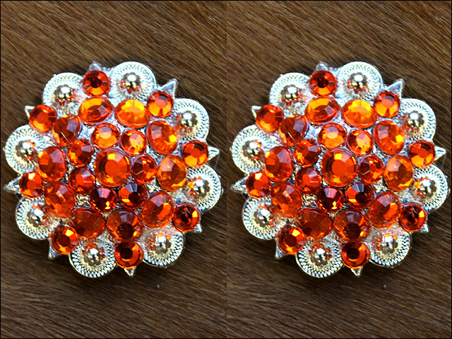 Conchos Berry Vidrio Estrás Artesanal 78HS Bling 1,5" Silla de montar de caballo Tack Western - Imagen 119 de 181