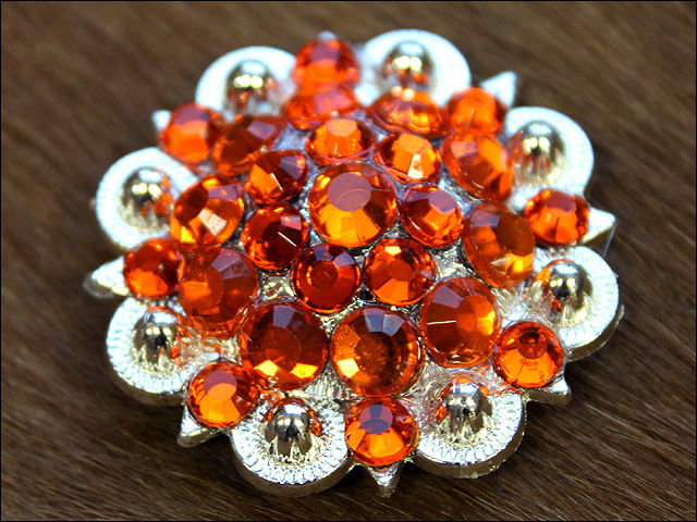 Conchos Berry Vidrio Estrás Artesanal 78HS Bling 1,5" Silla de montar de caballo Tack Western - Imagen 120 de 181