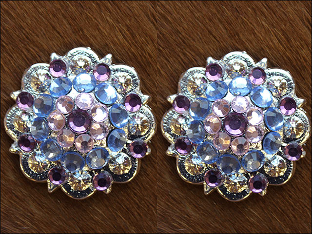 Conchos Berry Vidrio Estrás Artesanal 78HS Bling 1,5" Silla de montar de caballo Tack Western - Imagen 123 de 181