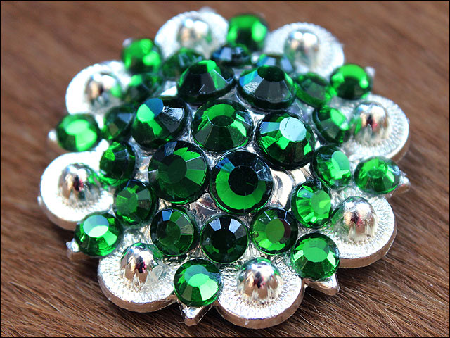 Conchos Berry Vidrio Estrás Artesanal 78HS Bling 1,5" Silla de montar de caballo Tack Western - Imagen 136 de 181