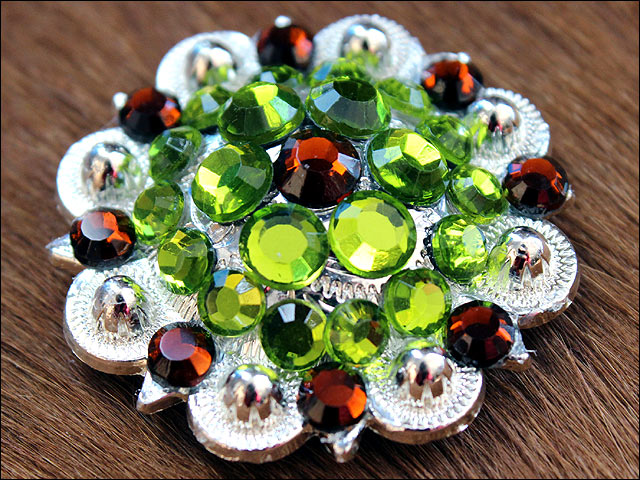 Conchos Berry Vidrio Estrás Artesanal 78HS Bling 1,5" Silla de montar de caballo Tack Western - Imagen 144 de 181