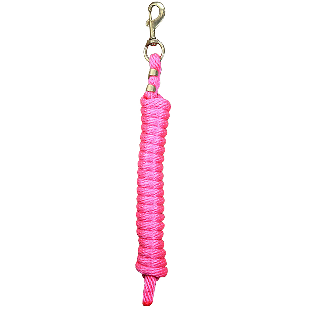 CS38 Diva Pink Weaver Tack Horse Poly Lead Rope W/ Solid Brass 225
