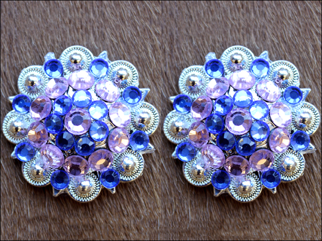 Conchos Berry Vidrio Estrás Artesanal 78HS Bling 1,5" Silla de montar de caballo Tack Western - Imagen 163 de 181