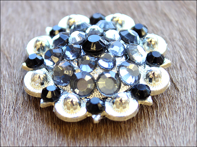 Conchos Berry Vidrio Estrás Artesanal 78HS Bling 1,5" Silla de montar de caballo Tack Western - Imagen 34 de 181