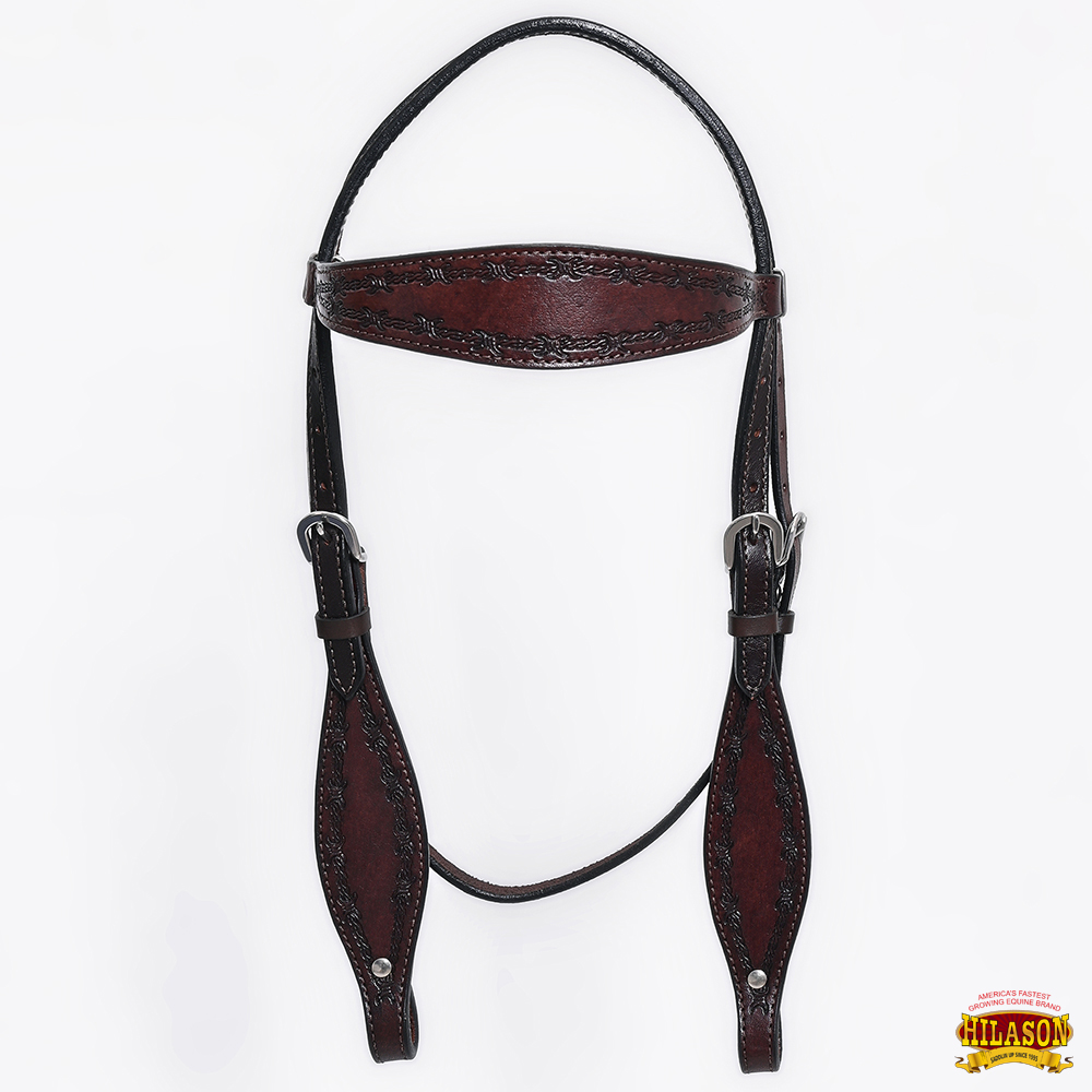 BH HILASON Western Horse Headstall Breast Collar Set Tack Genuine American - Picture 18 of 247