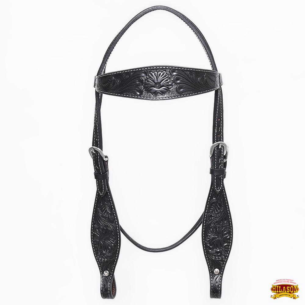 BH HILASON Western Horse Headstall Breast Collar Set Tack Genuine American - Picture 126 of 247