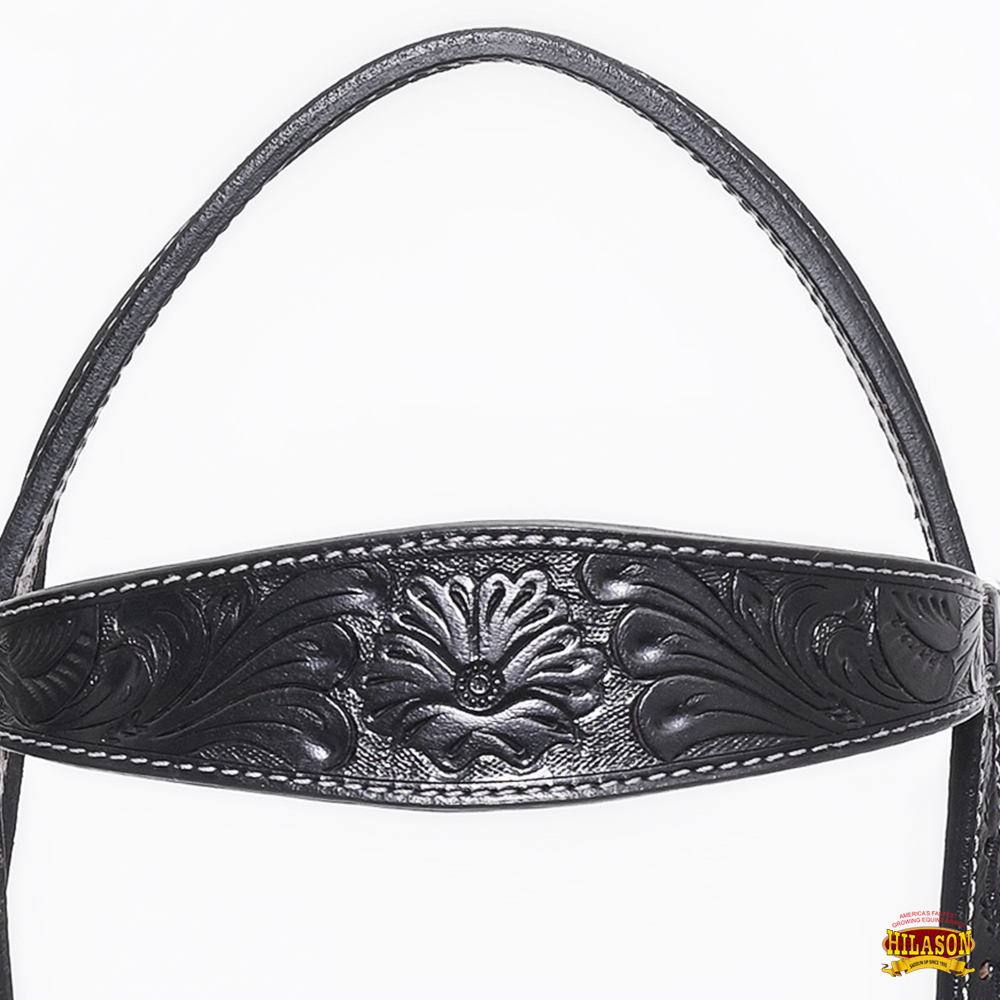 BH HILASON Western Horse Headstall Breast Collar Set Tack Genuine American - Picture 127 of 247