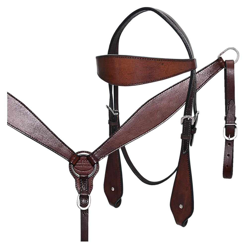 BH HILASON Western Horse Headstall Breast Collar Set Tack Genuine American - Picture 217 of 247