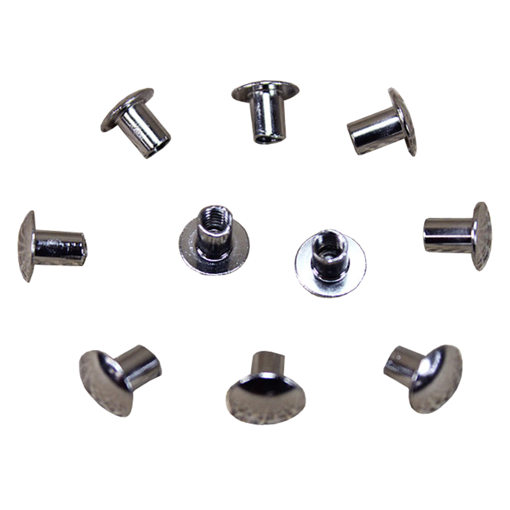 U3/8'' Hilason Western Horse Saddle Tack Chicago Screw Set Nickle