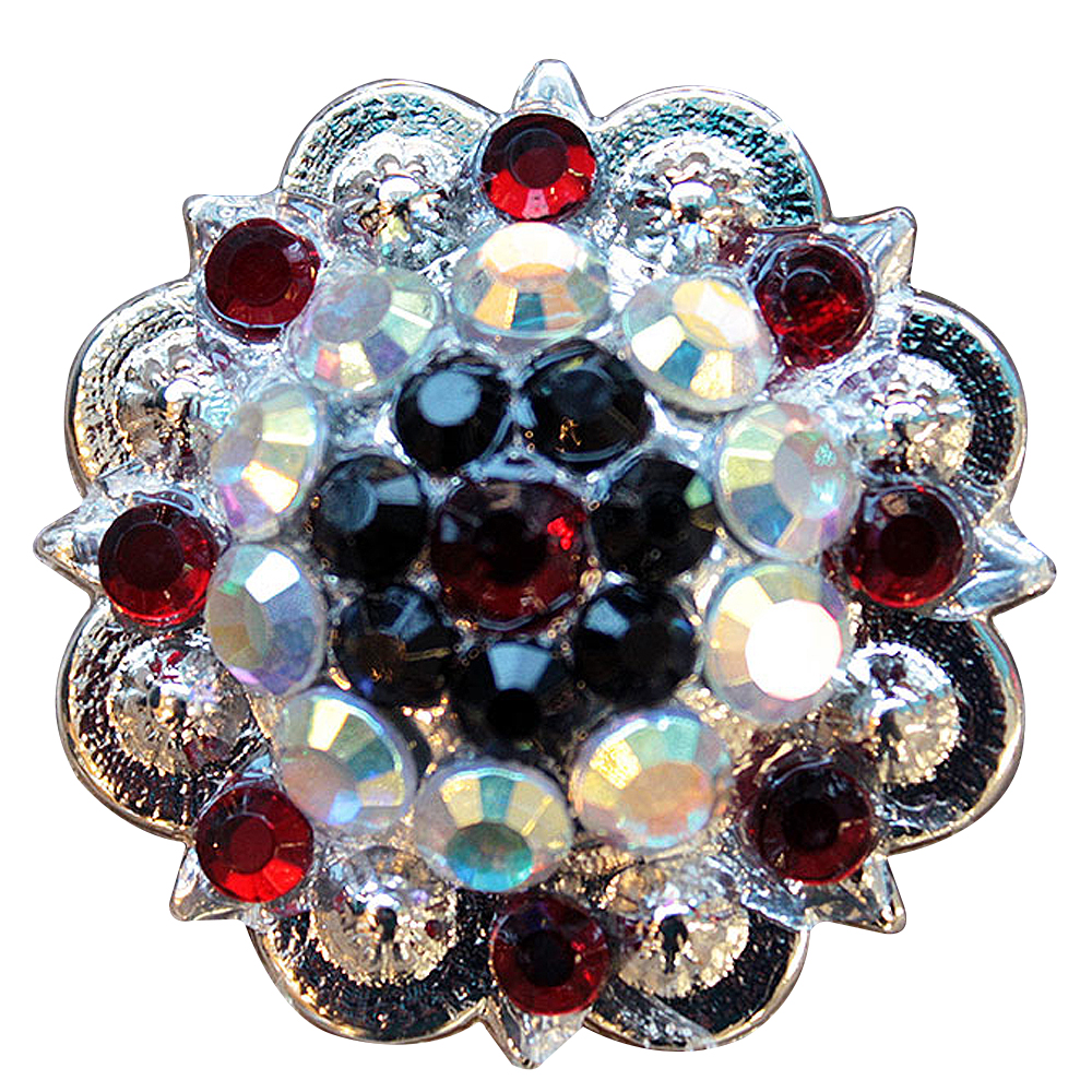 19HS 1.25 In Hilason Horse Saddle Tack Western Conchos Berry Glass Rhinestone - Picture 177 of 289