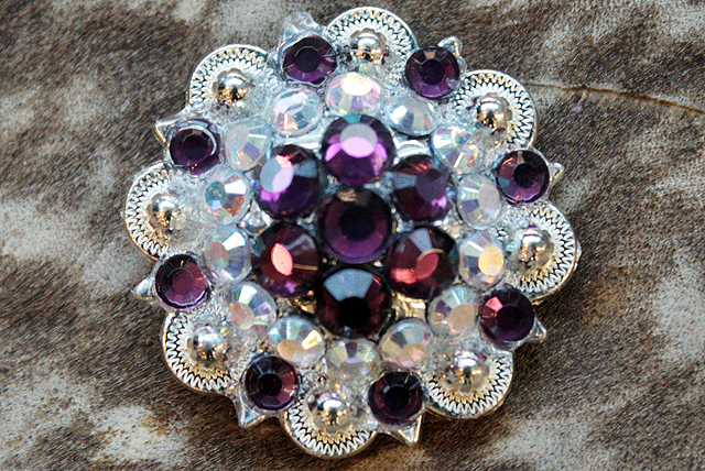 Conchos Berry Vidrio Estrás Artesanal 78HS Bling 1,5" Silla de montar de caballo Tack Western - Imagen 18 de 181