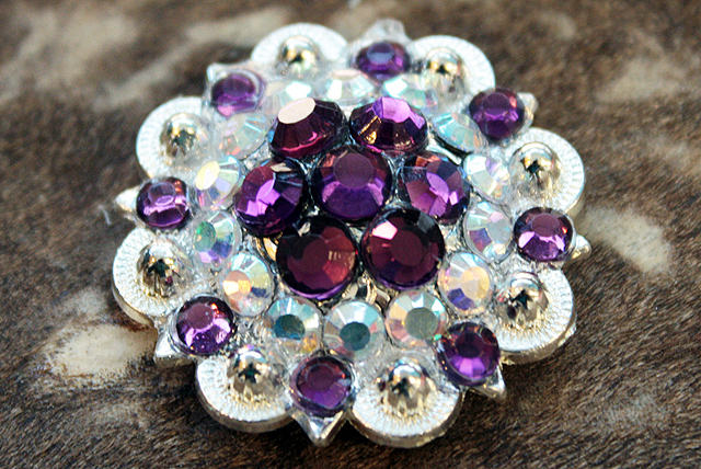 Conchos Berry Vidrio Estrás Artesanal 78HS Bling 1,5" Silla de montar de caballo Tack Western - Imagen 21 de 181