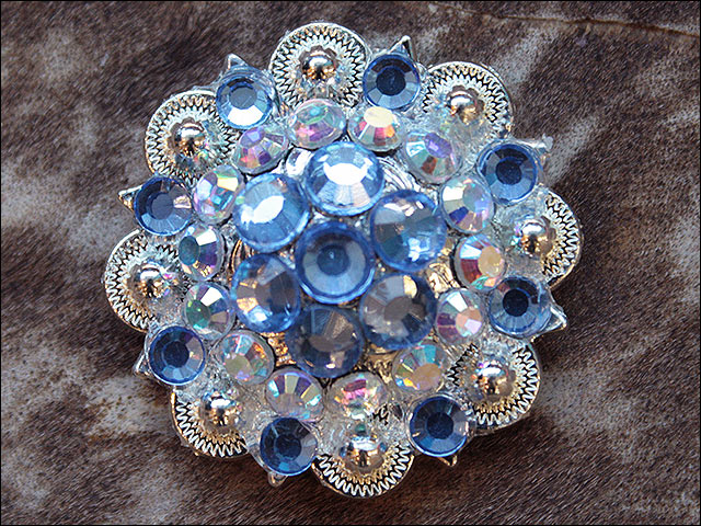 19HS 1.25 In Hilason Horse Saddle Tack Western Conchos Berry Glass Rhinestone - Picture 30 of 289