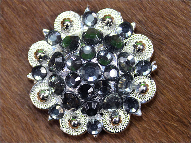 19HS 1.25 In Hilason Horse Saddle Tack Western Conchos Berry Glass Rhinestone - Picture 50 of 289