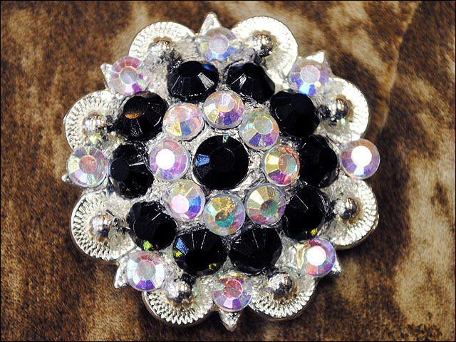 19HS 1.25 In Hilason Horse Saddle Tack Western Conchos Berry Glass Rhinestone - Picture 71 of 289