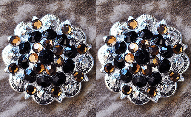 19HS 1.25 In Hilason Horse Saddle Tack Western Conchos Berry Glass Rhinestone - Picture 65 of 289