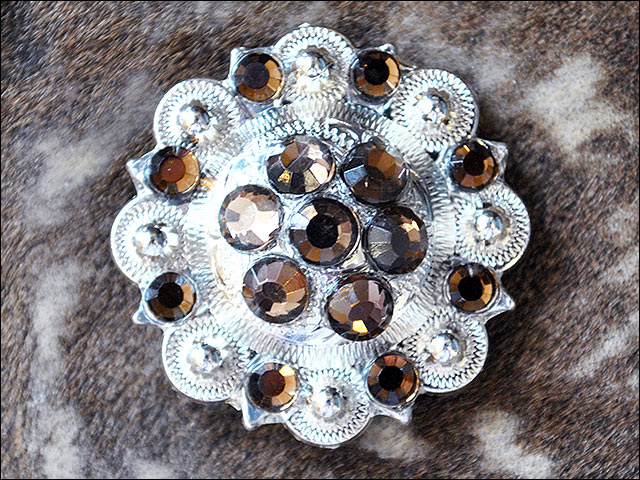 19HS 1.25 In Hilason Horse Saddle Tack Western Conchos Berry Glass Rhinestone - Picture 109 of 289