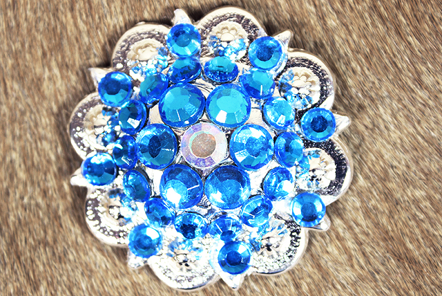 Conchos Berry Vidrio Estrás Artesanal 78HS Bling 1,5" Silla de montar de caballo Tack Western - Imagen 85 de 181