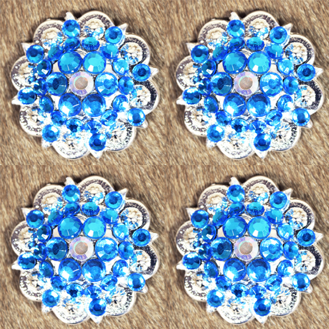 Conchos Berry Vidrio Estrás Artesanal 78HS Bling 1,5" Silla de montar de caballo Tack Western - Imagen 87 de 181