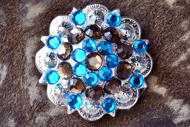 Conchos Berry Vidrio Estrás Artesanal 78HS Bling 1,5" Silla de montar de caballo Tack Western - Imagen 96 de 181