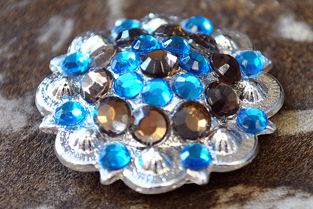Conchos Berry Vidrio Estrás Artesanal 78HS Bling 1,5" Silla de montar de caballo Tack Western - Imagen 99 de 181