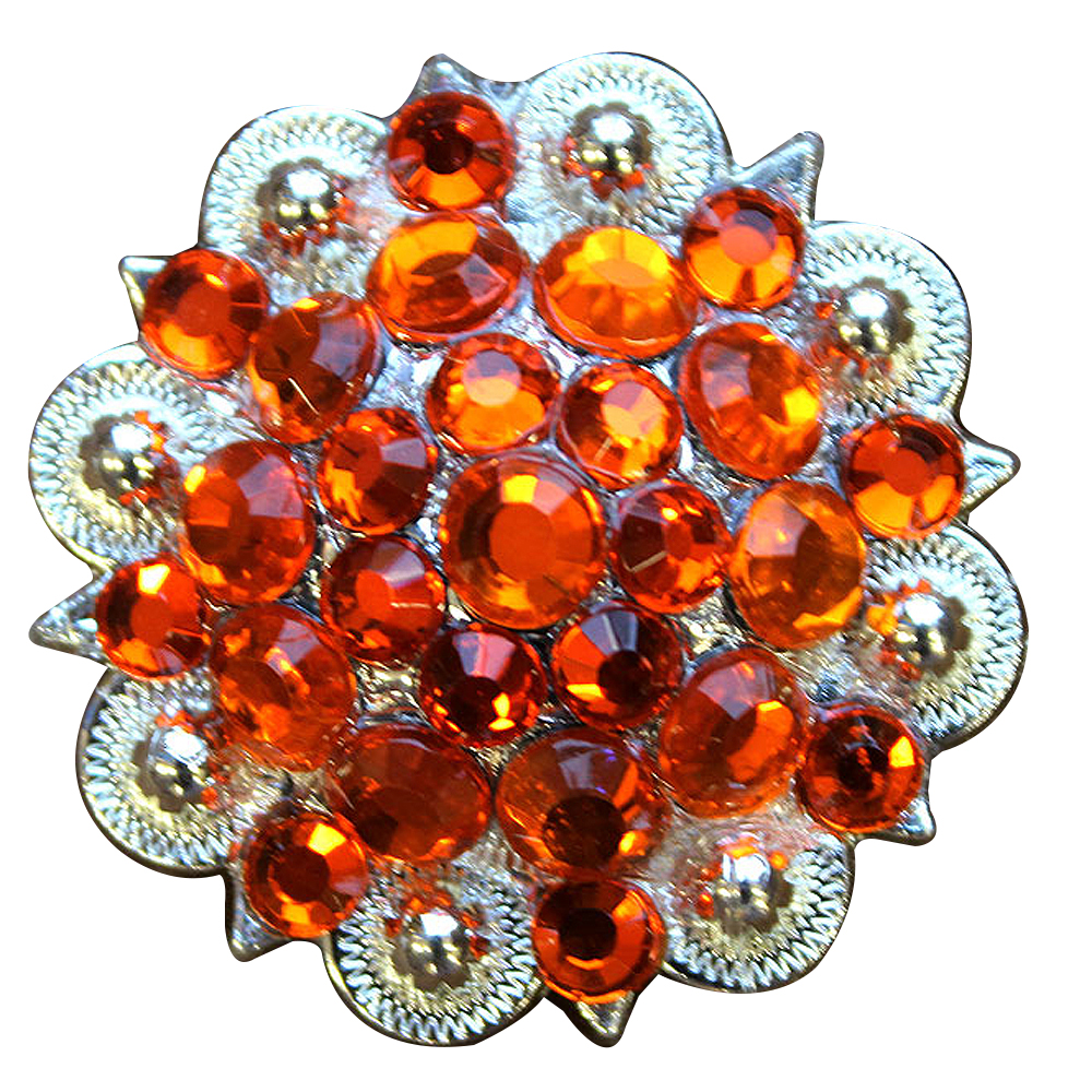 Western Horse Saddle Tack strass cristal Concho Screw Back Conchos 1-1//2/"