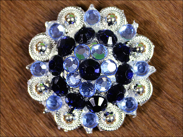 19HS 1.25 In Hilason Horse Saddle Tack Western Conchos Berry Glass Rhinestone - Picture 83 of 289