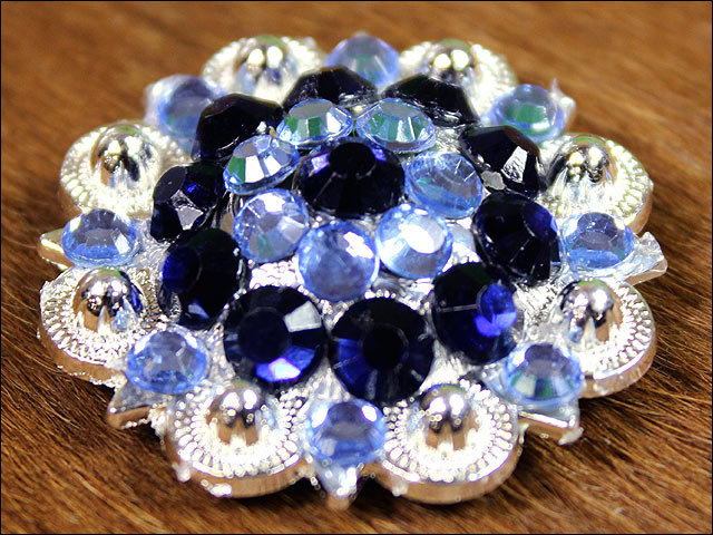 19HS 1.25 In Hilason Horse Saddle Tack Western Conchos Berry Glass Rhinestone - Picture 86 of 289