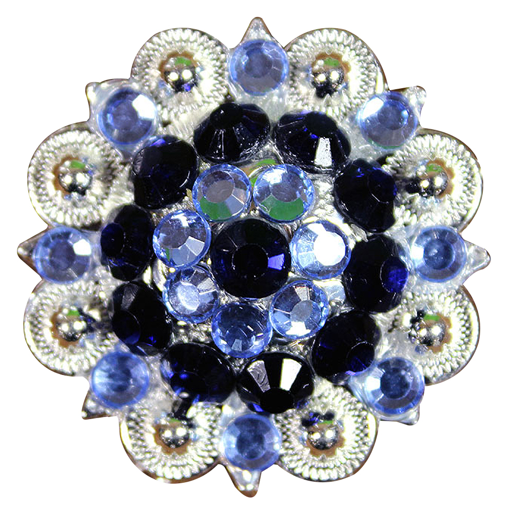 19HS 1.25 In Hilason Horse Saddle Tack Western Conchos Berry Glass Rhinestone - Picture 82 of 289