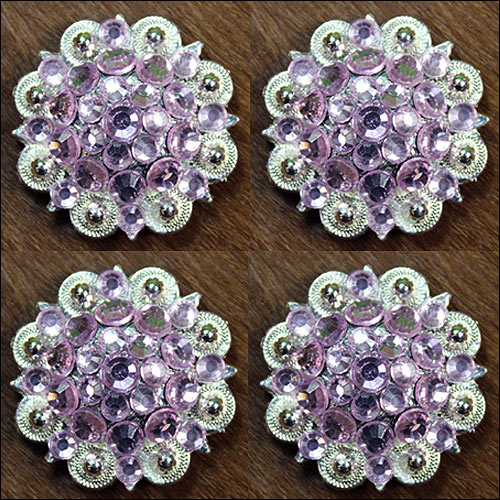 19HS 1.25 In Hilason Horse Saddle Tack Western Conchos Berry Glass Rhinestone - Picture 267 of 289
