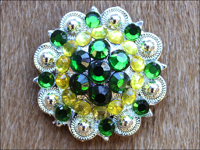 19HS 1.25 In Hilason Horse Saddle Tack Western Conchos Berry Glass Rhinestone - Picture 211 of 289