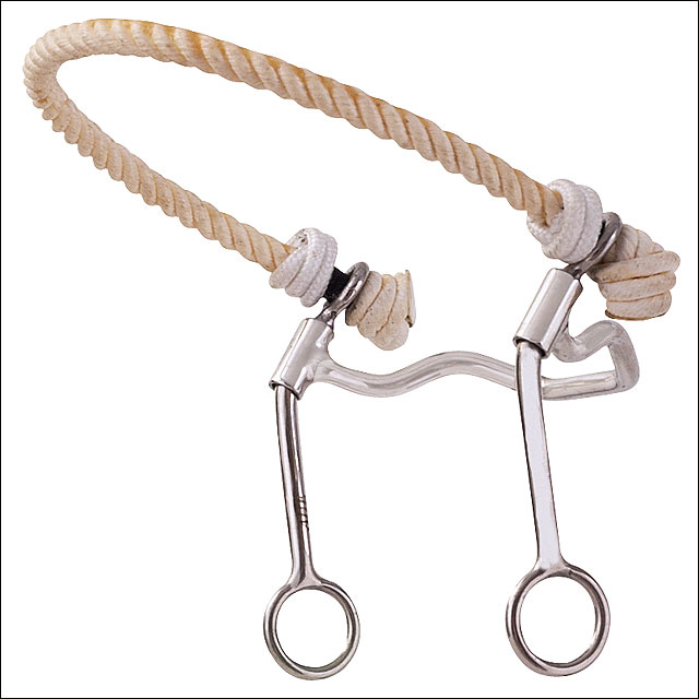 C073 HILASON STAINLESS STEEL STOP AND TURN HORSE BIT/ROPE NOSE eBay