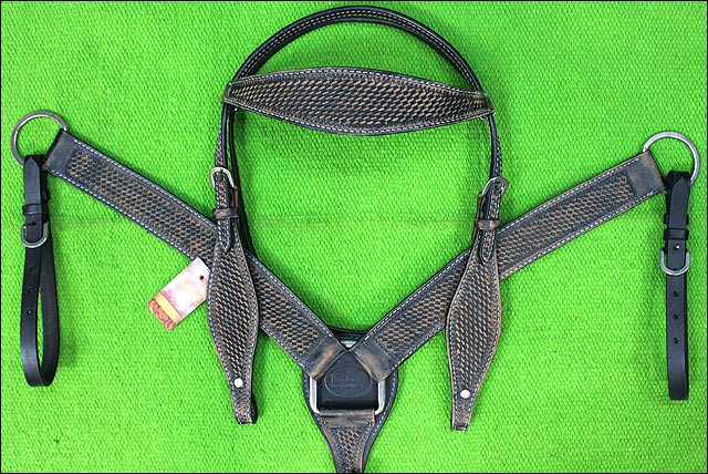 BH HILASON Western Horse Headstall Breast Collar Set Tack Genuine American - Picture 84 of 247