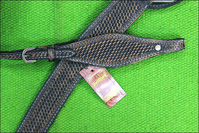 BH HILASON Western Horse Headstall Breast Collar Set Tack Genuine American - Picture 86 of 247