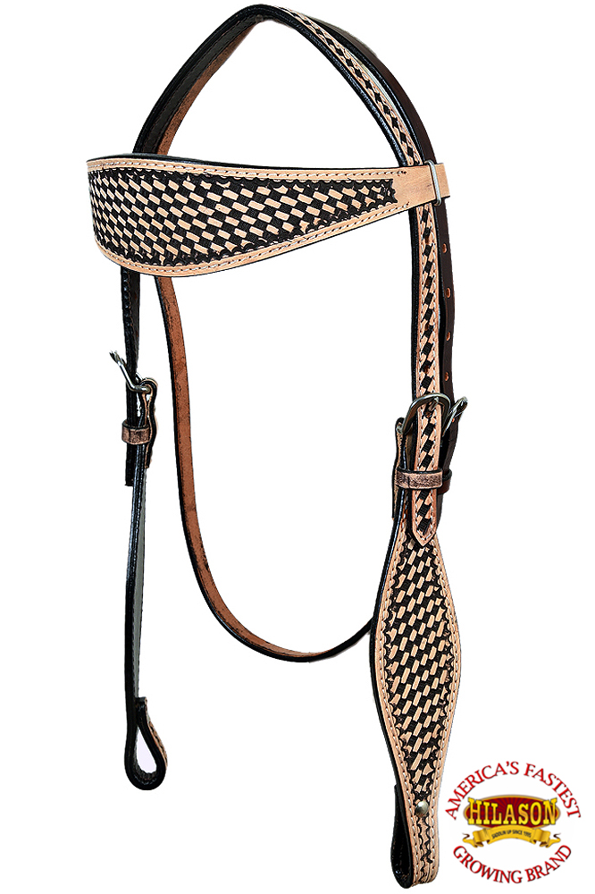 BH HILASON Western Horse Headstall Breast Collar Set Tack Genuine American - Picture 93 of 247