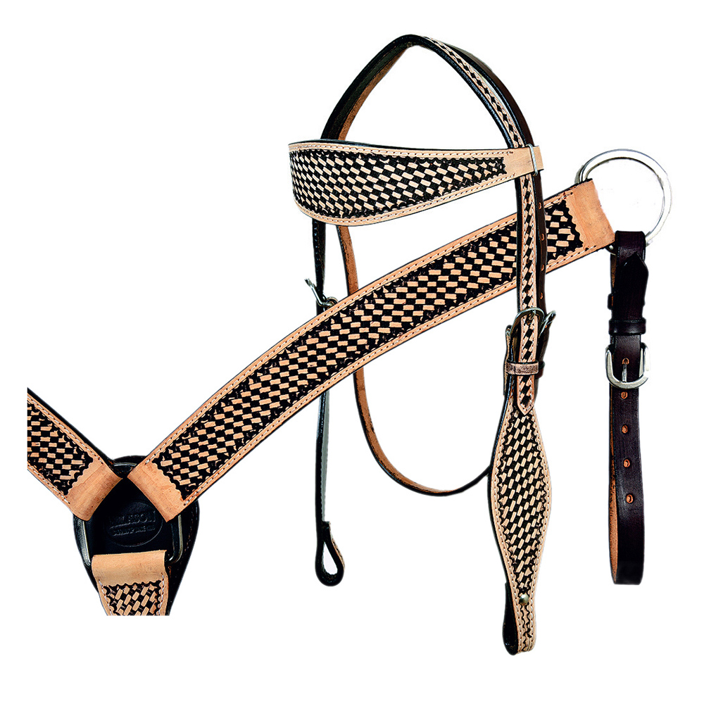 BH HILASON Western Horse Headstall Breast Collar Set Tack Genuine American - Picture 91 of 247