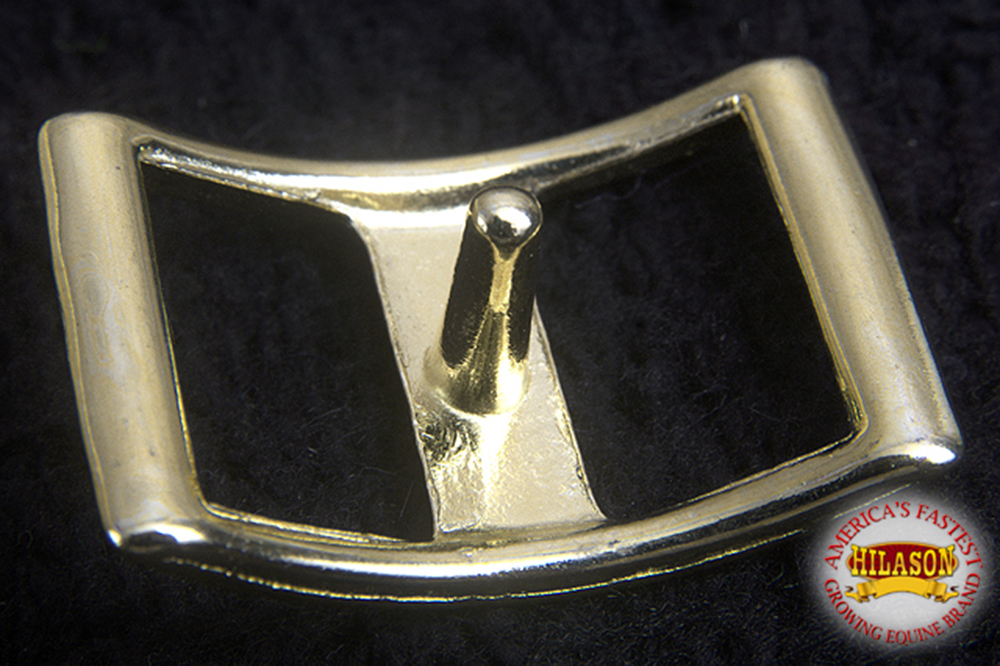 U-3/4 '' Hilason Western Horse Tack Die Cast Conway Buckle Nickel Plated U-57DC 