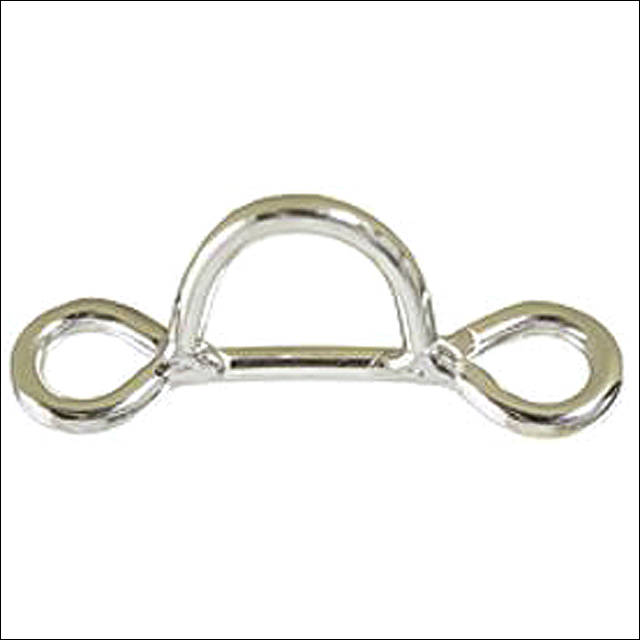 Hilason Horse Saddle Tack Die Cast Spring Snap Straight Nickel Plated U--600