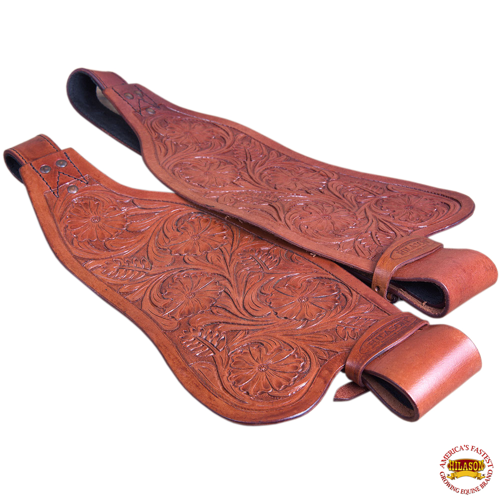 Replacement Saddle Fenders Hilason Leather Western Adult W/ Hobble Strap U-P-VX 