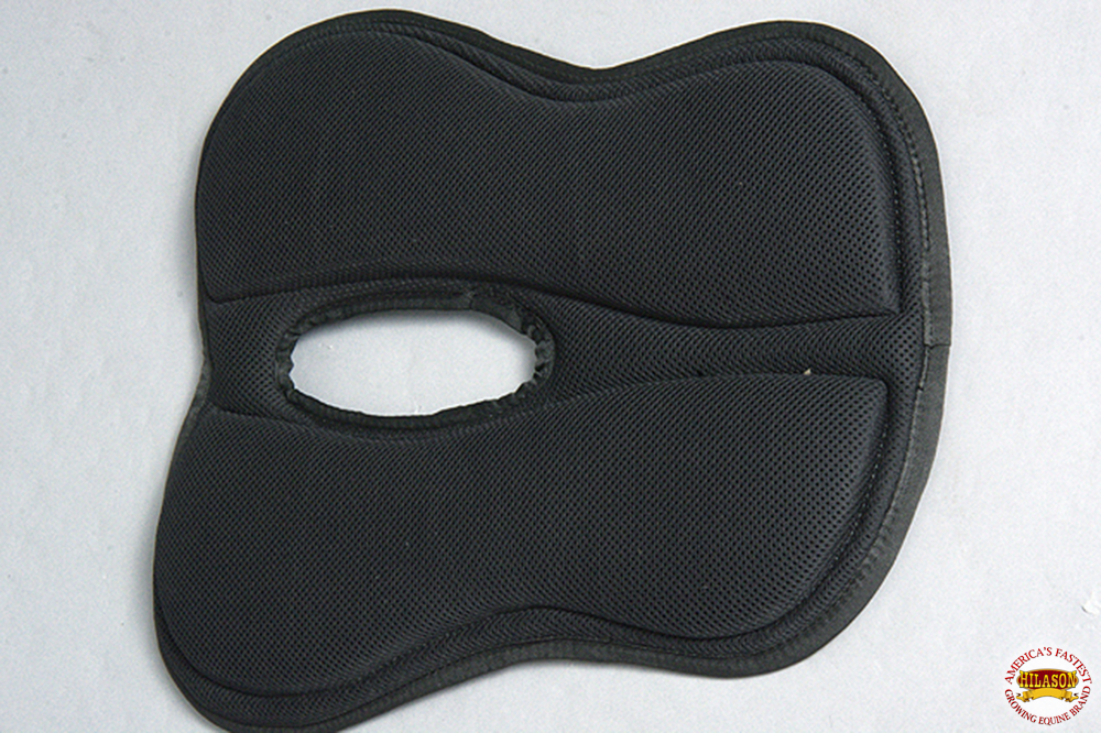 Horse Saddle Pad Hilason Western Black Wither Relief Antislip W/ Memory