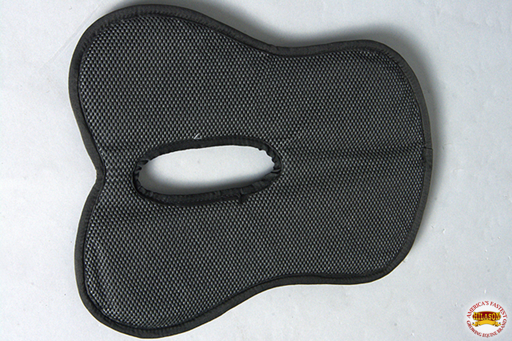 Horse Saddle Pad Hilason Western Black Wither Relief Antislip W/ Memory