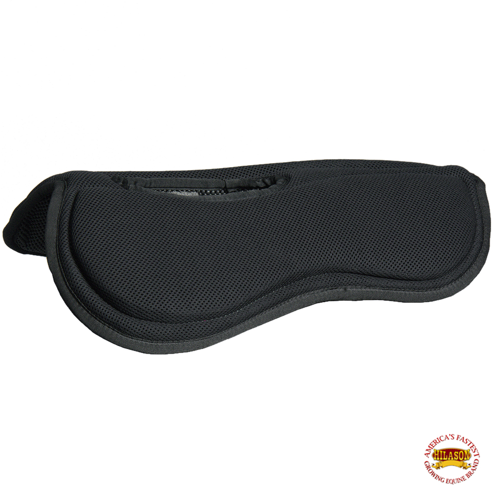 Horse Saddle Pad Hilason Western Black Wither Relief Antislip W/ Memory