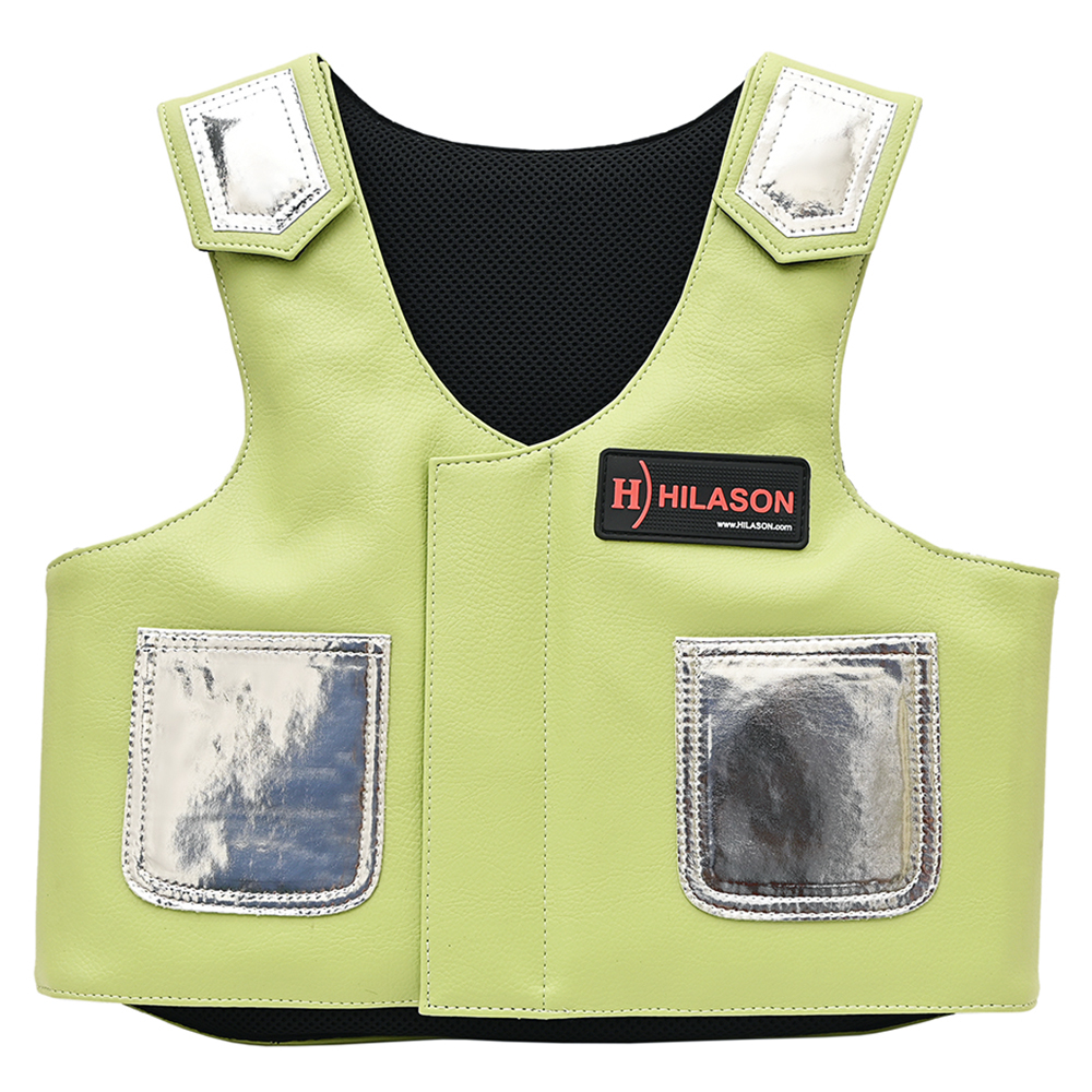 67HS Hilason Kinder Junior Jugend Bull Riding Pro Rodeo Leder Schutzweste - Bild 77 von 97